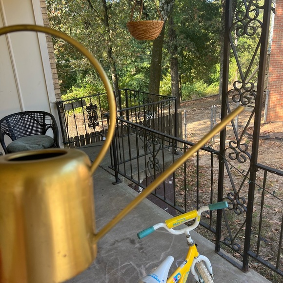 MCM mid century inspired copper tin watering can - Picture 5 of 11